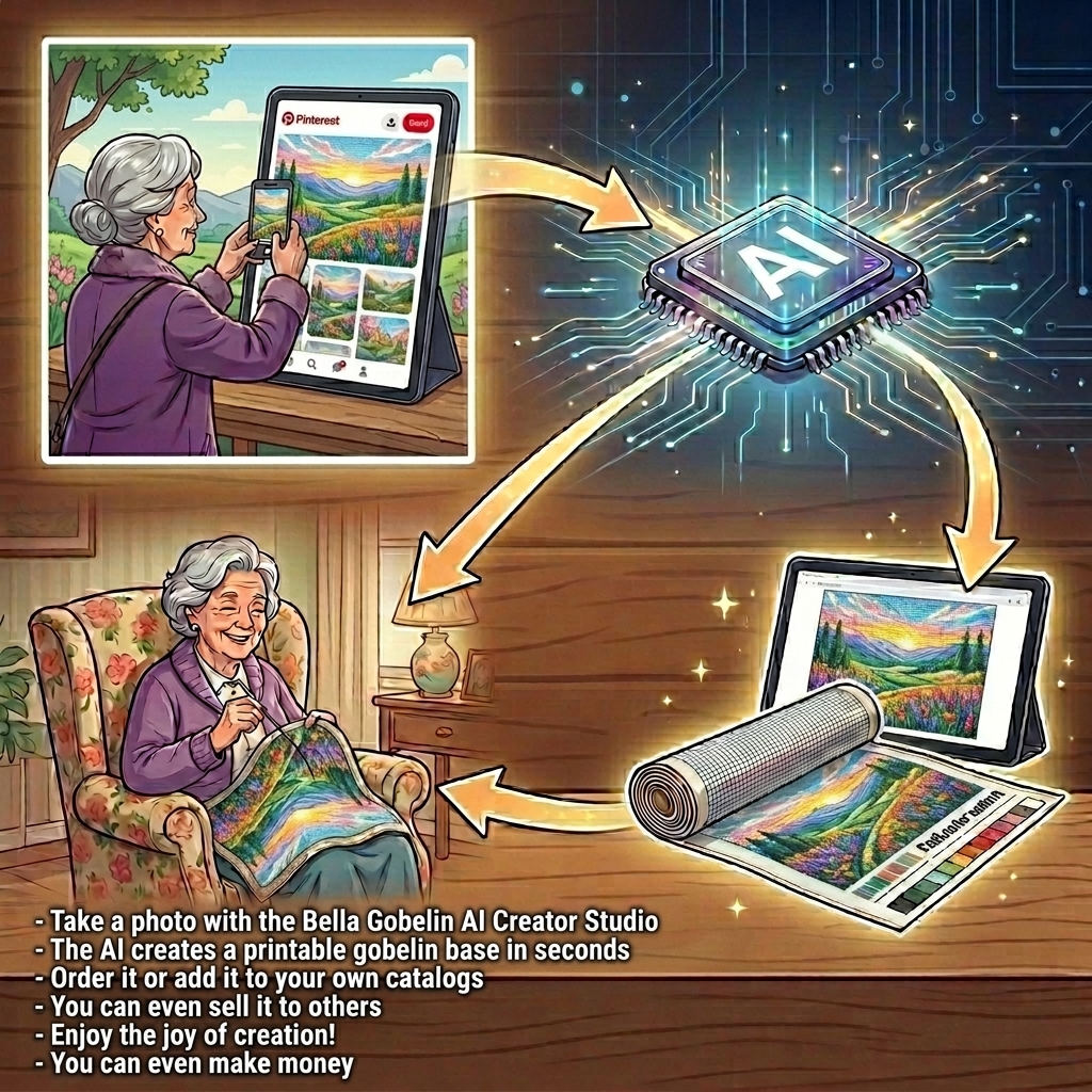 Odfoťte obrazovku monitora – gobelín z digitálnej fotografie