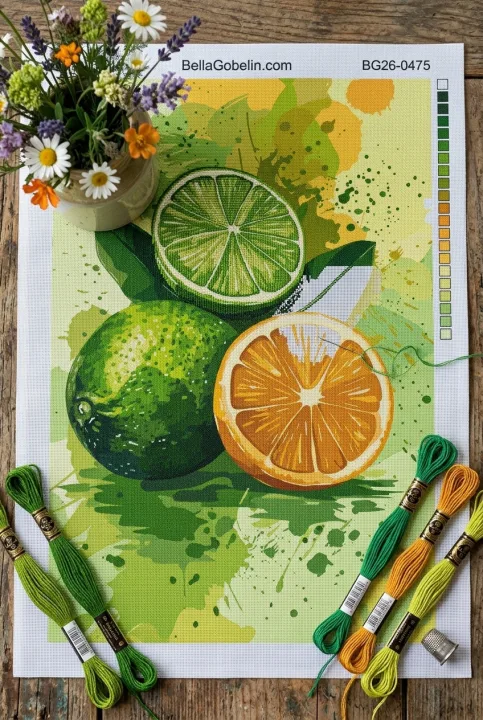 Osviežujúce citrusy v akvarelovom štýle