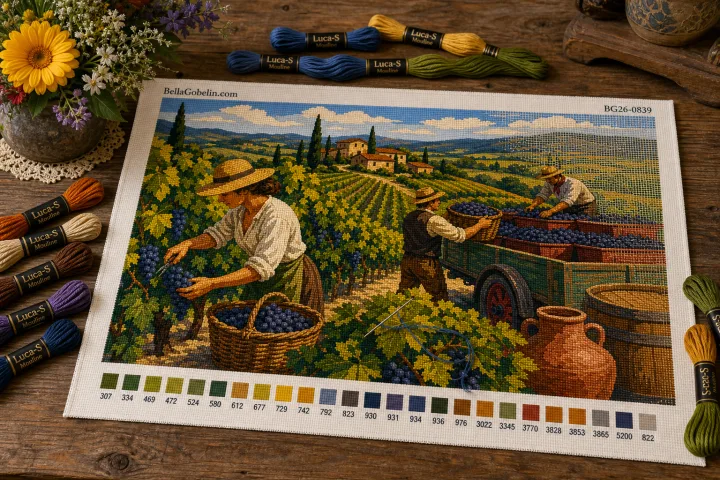 Toskánske vinobranie životný obraz