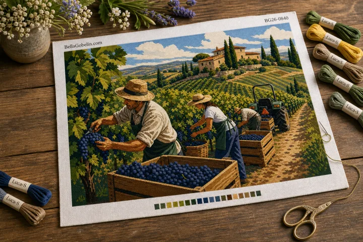 Toskánske vinobranie životný obraz