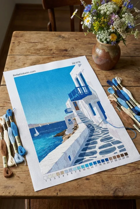 Pohľad na Santorini