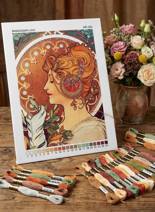 Obraz v štýle Alphonse Mucha – AR-290