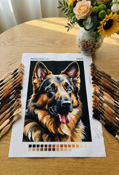 Nemecký ovčiak psí portrét