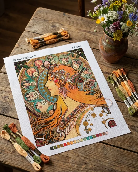 Obraz v štýle Alphonse Mucha – AR-291