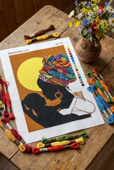 Africká žena s bábätkom