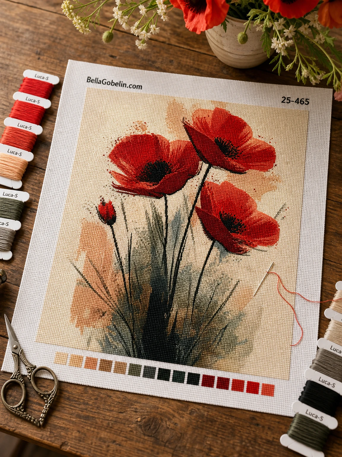 Ilustrácia: Maľba makov