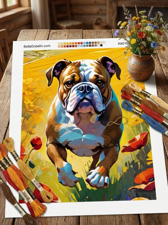 Portrét anglického bulldoga