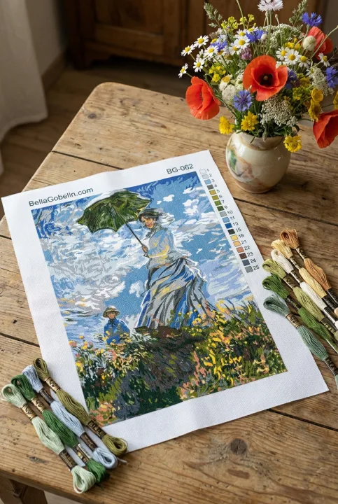 Claude Monet: Žena s slnečníkom