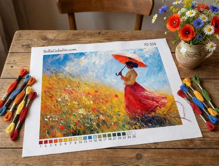 Monet, Variácie s dámou s dáždnikom – 25-334