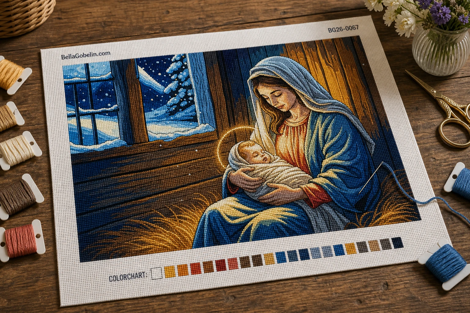 Ilustrácia: Panna Mária s malým Ježišom