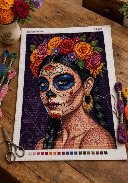 Mexický halloween portré séria – 25-821