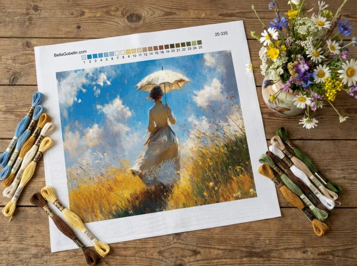 Monet, Variácie s dámou s dáždnikom – 25-335