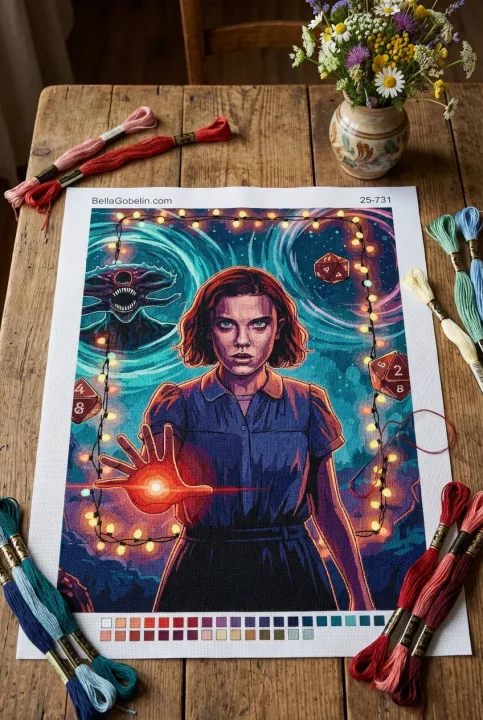 Stranger Things - portrét Eleven  