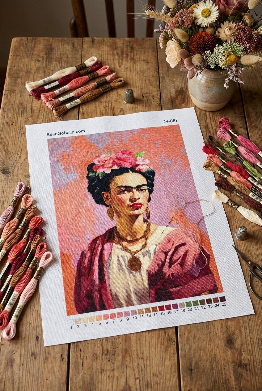 Frida Kahlo moderný portrét – 24-087