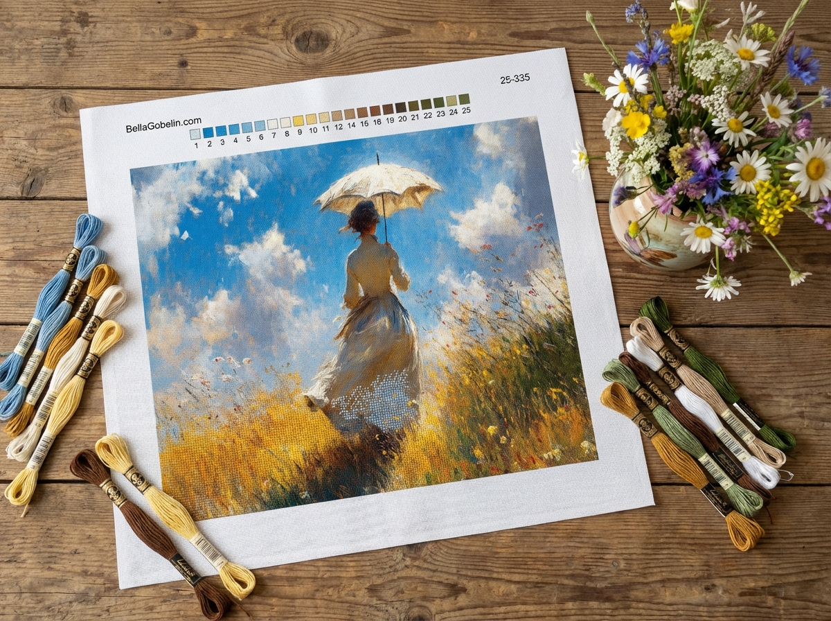 Monet, Variácie s dámou s dáždnikom – 25-335