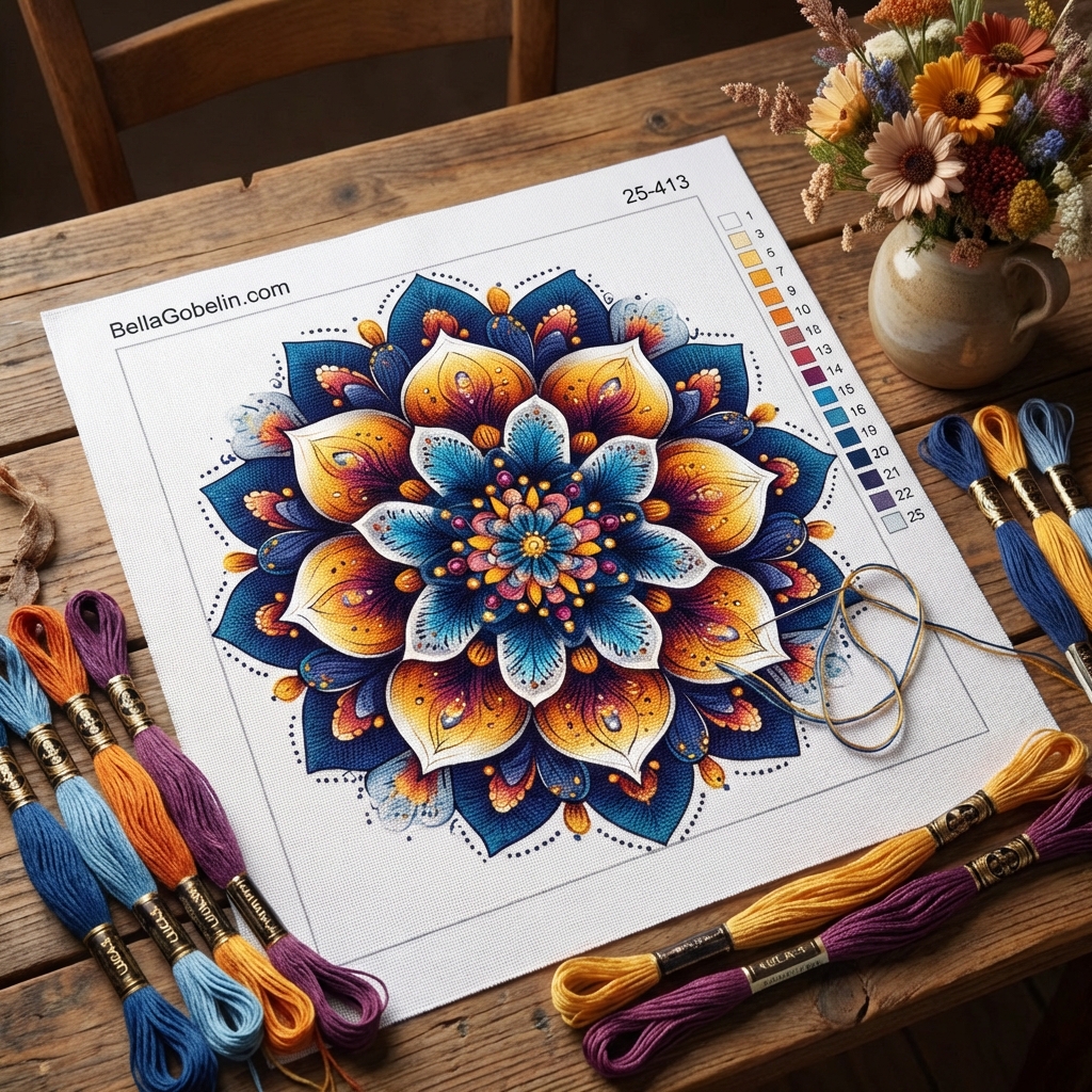 Gobelín mandala – 25-413