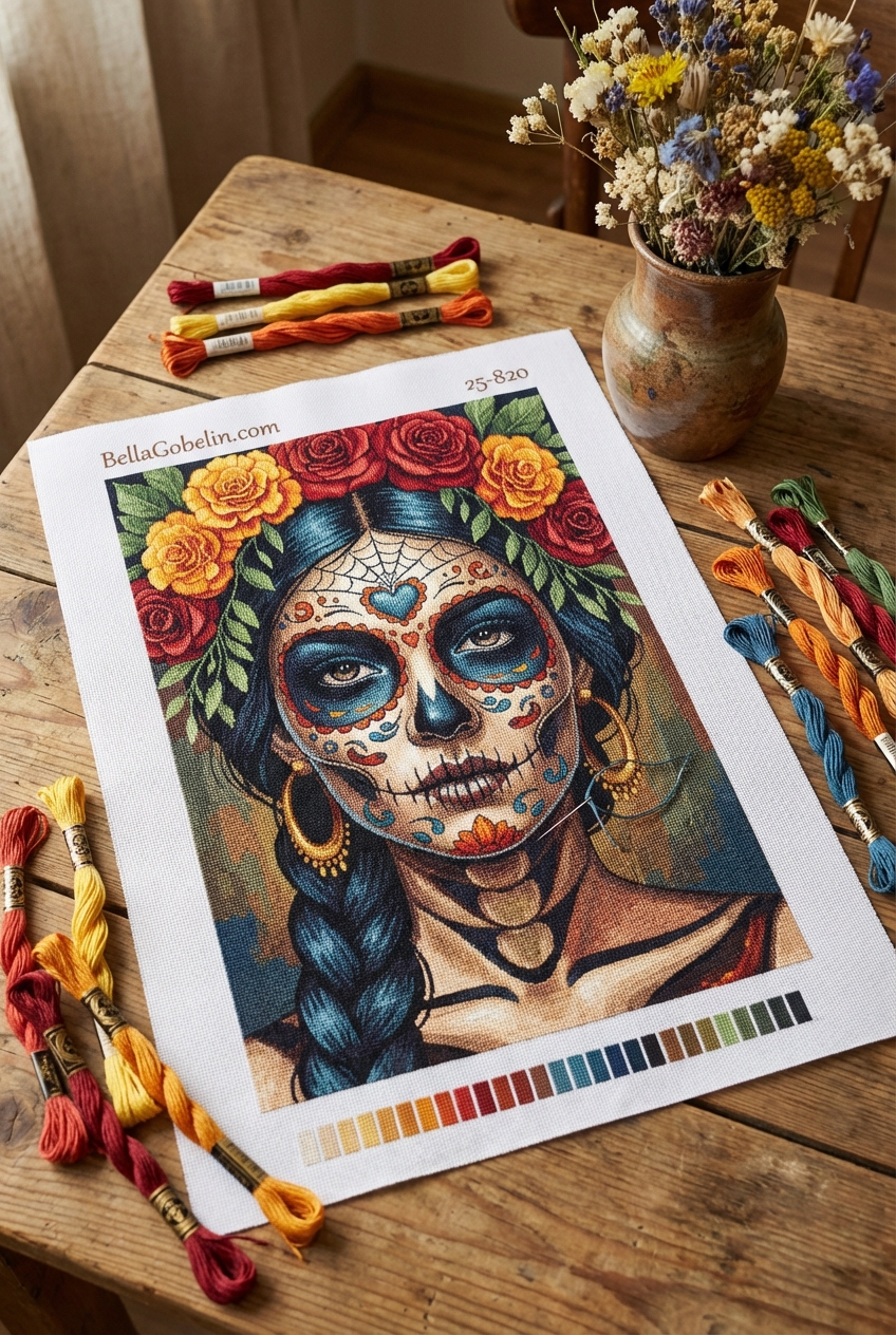 Mexický halloween portré séria – 25-820