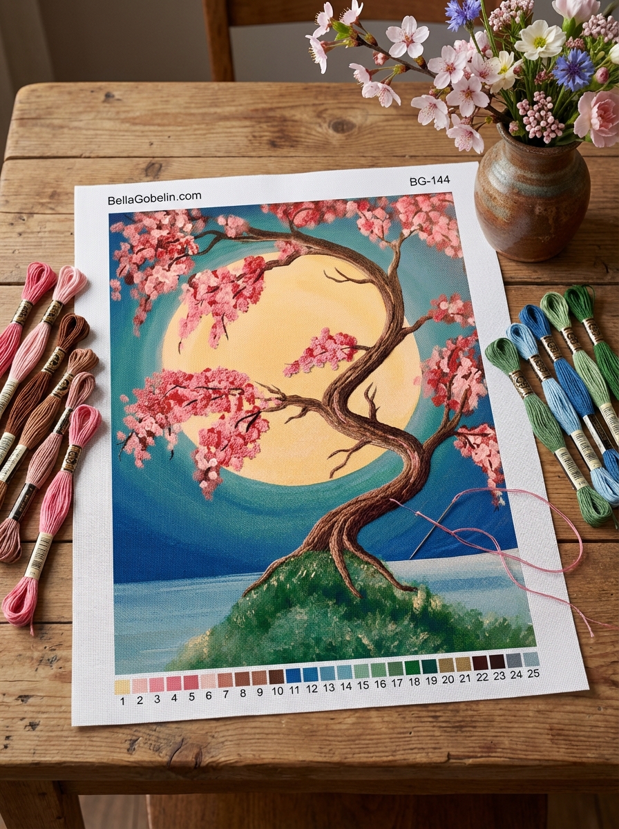 Japonský strom a spln