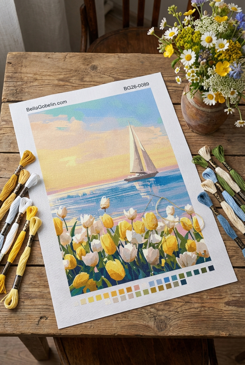 Plachetnice s tulipánmi