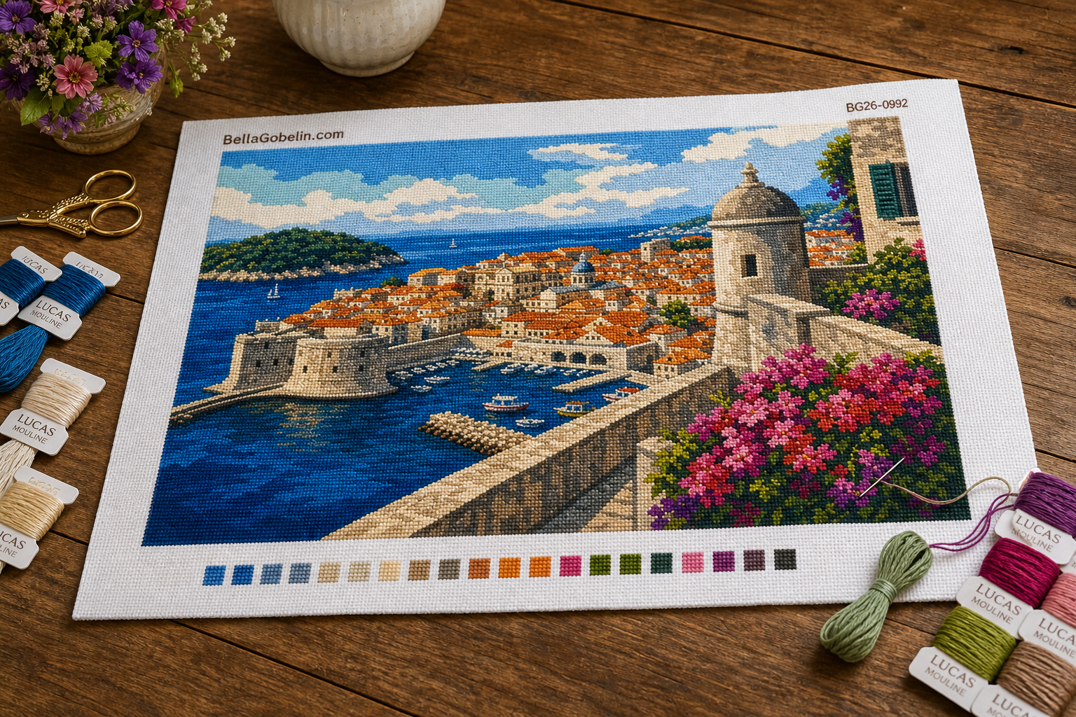 Panoráma prístavu Dubrovník