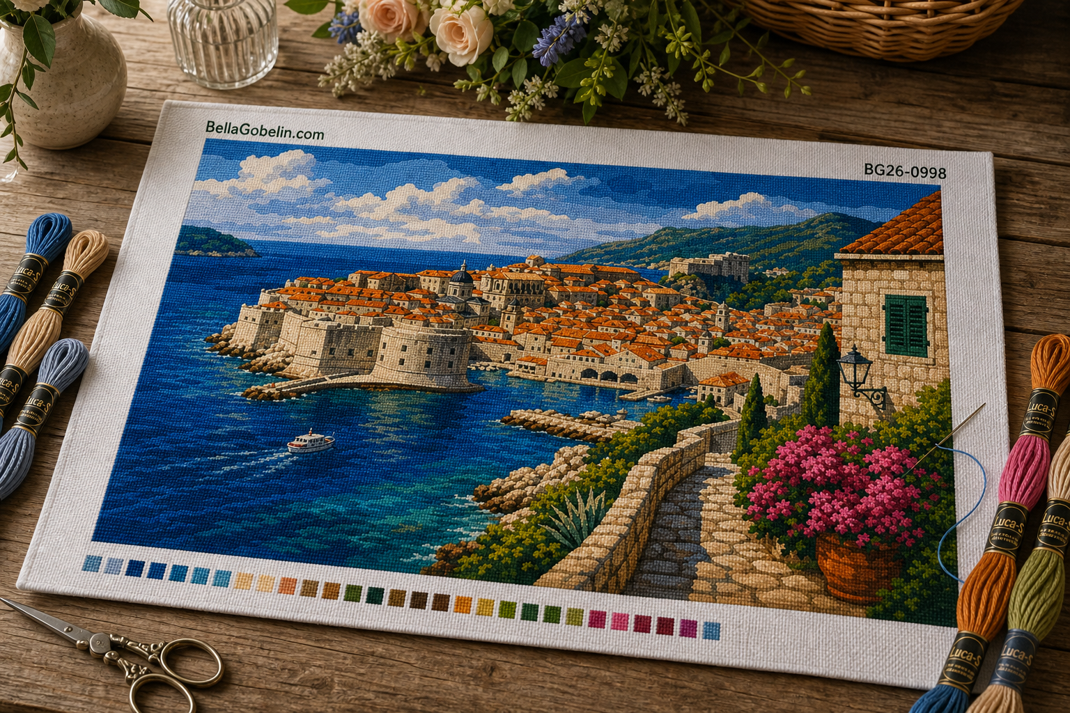 Panoráma pobrežia Dubrovníka