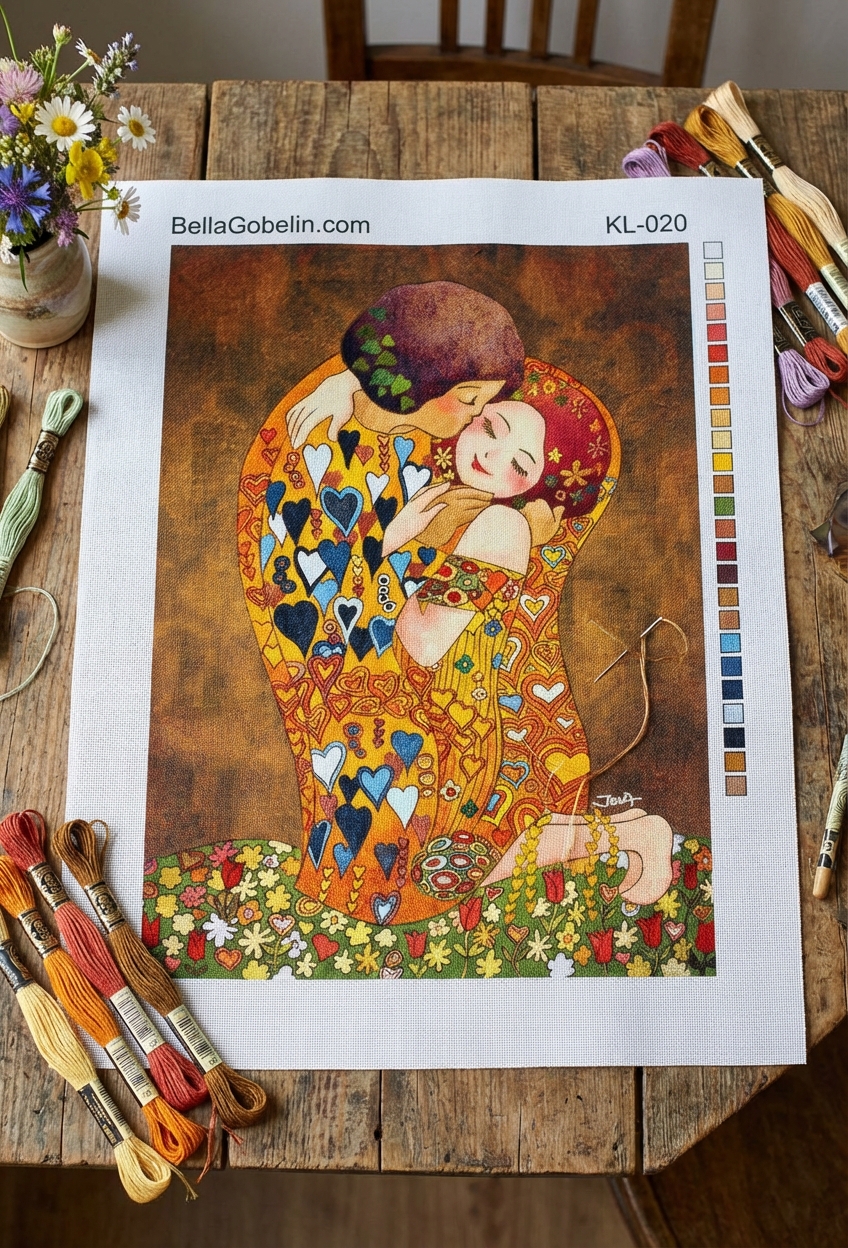 Replika Klimta v detskom štýle