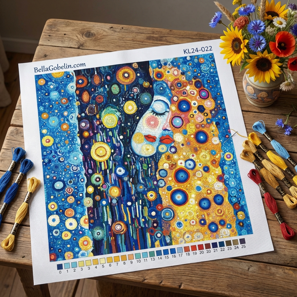 Klimtov štýl: Bozk