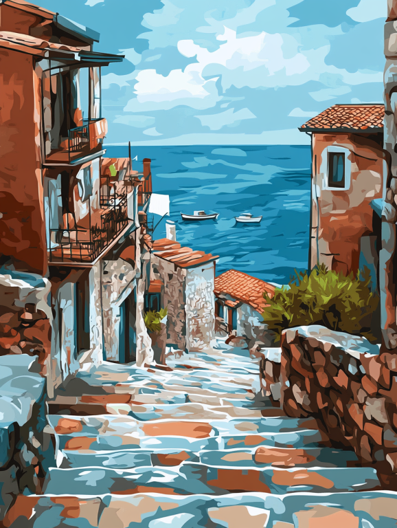 Virágos mediterrán utcák sorozat – 25-161