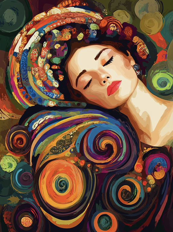 Klimt stílus: Pihenő – KL24-015