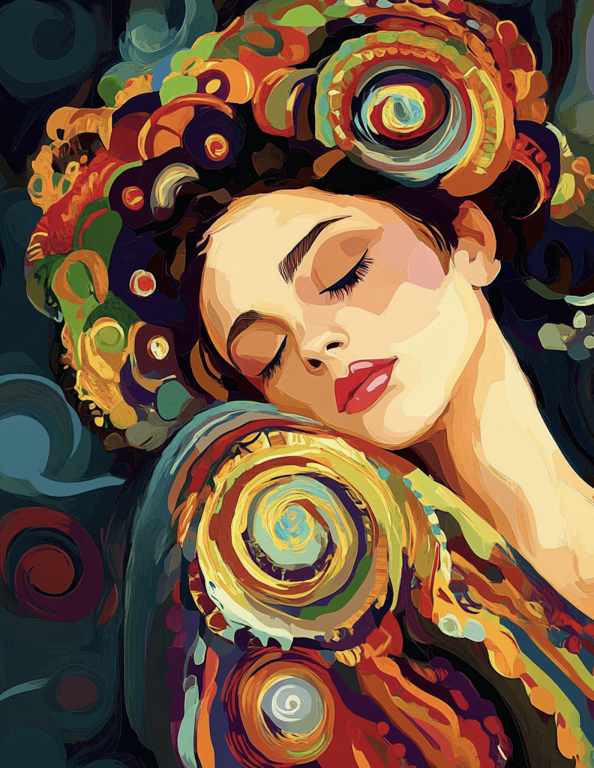 Klimt stílus: Pihenő – KL24-016