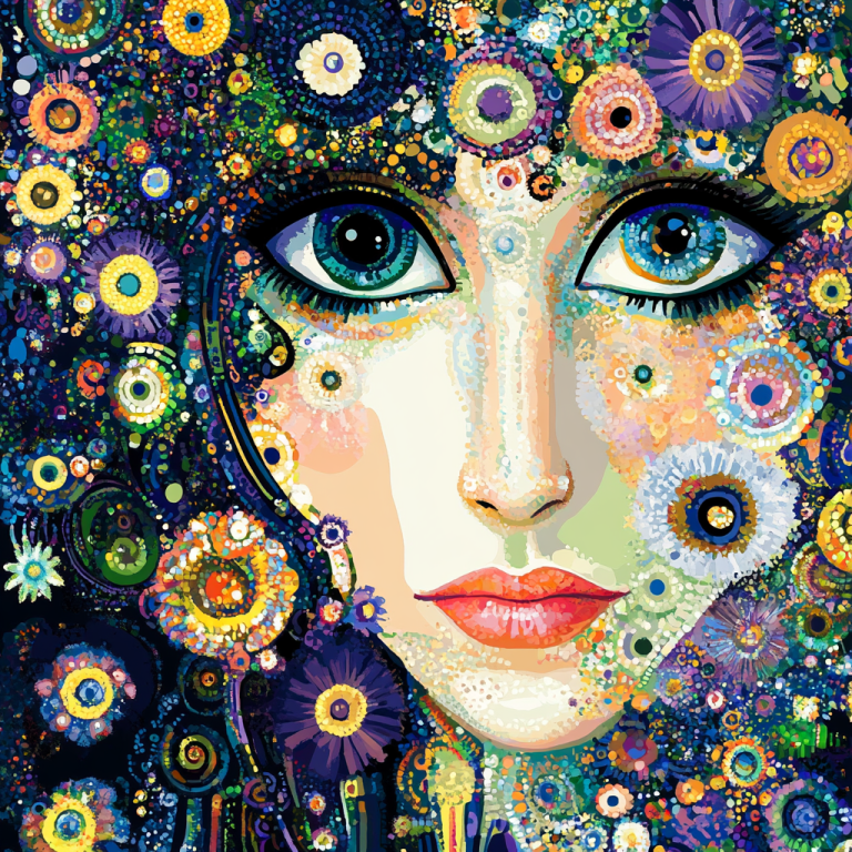 Klimt stílus: Szemek