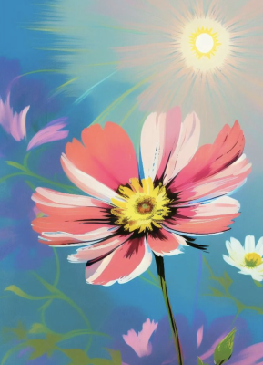 Farebné kvety séria č. 13.