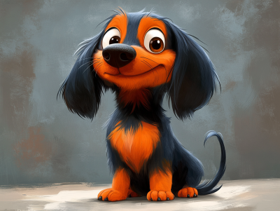 Dachshund portrét