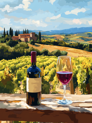 Toskánska atmosféra, Chianti, víno