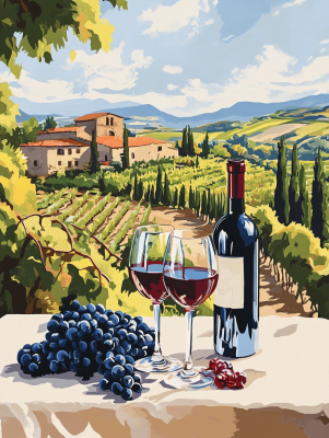 Romantická Toskánsko, Chianti, Víno