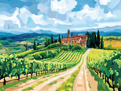 Hrozno, Toskánsko, Chianti, Víno