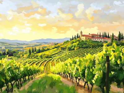 Slnečné svetlo, Toskánsko, Chianti, Víno