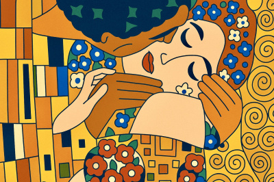 Klimt - Polibek 2025 replika