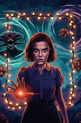 Stranger Things - portrét Eleven  
