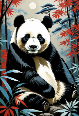 Panda portrét