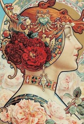 Obraz v štýle Alphonse Mucha – AR-221