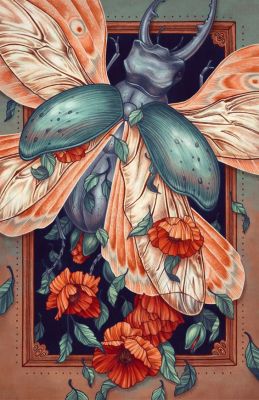 Bubáčik - v štýle Alphonse Mucha