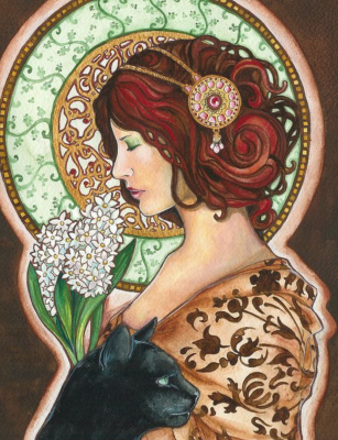 Obraz v štýle Alphonse Mucha – AR-292