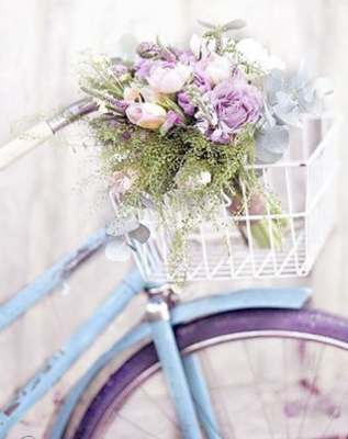 Kvety a bicykel