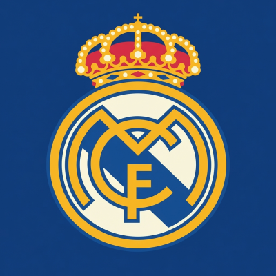 Erb Realu Madrid s modrým pozadím
