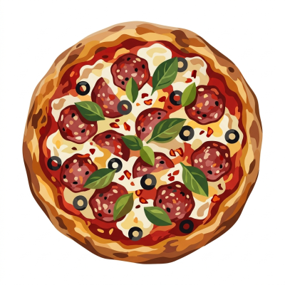 Salámová pizza