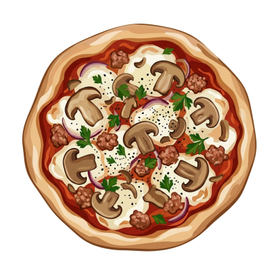Talianska pizza Boscaiola