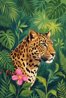 Leopard v džungli