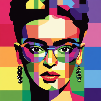 Frida Kahlo moderný portrét – FR24-004