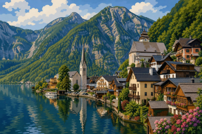 Hallstatt prímorska dedina